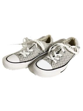 Converse Chuck Taylor Low Top All Stars Metallic Polka Dot Canvas Sneaker Silver